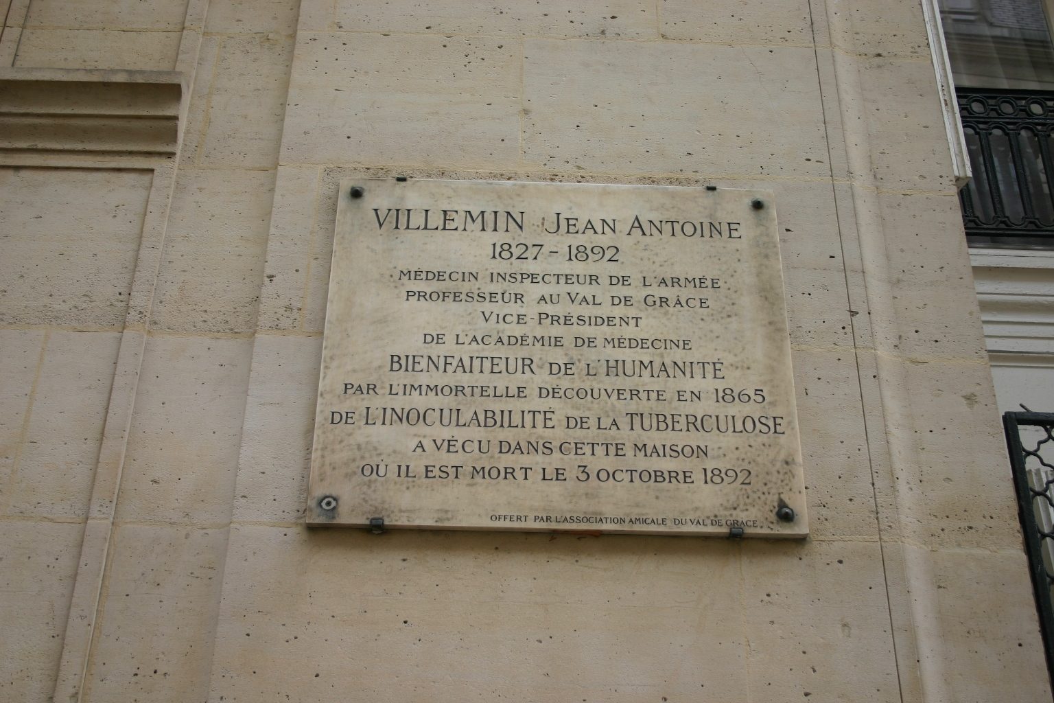 Jean Antoine Villemin's home, Paris (3).JPG